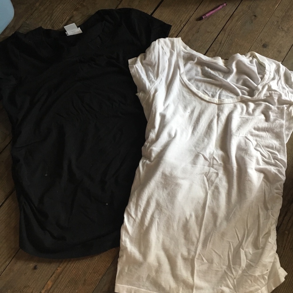 2 Small maternity shirts